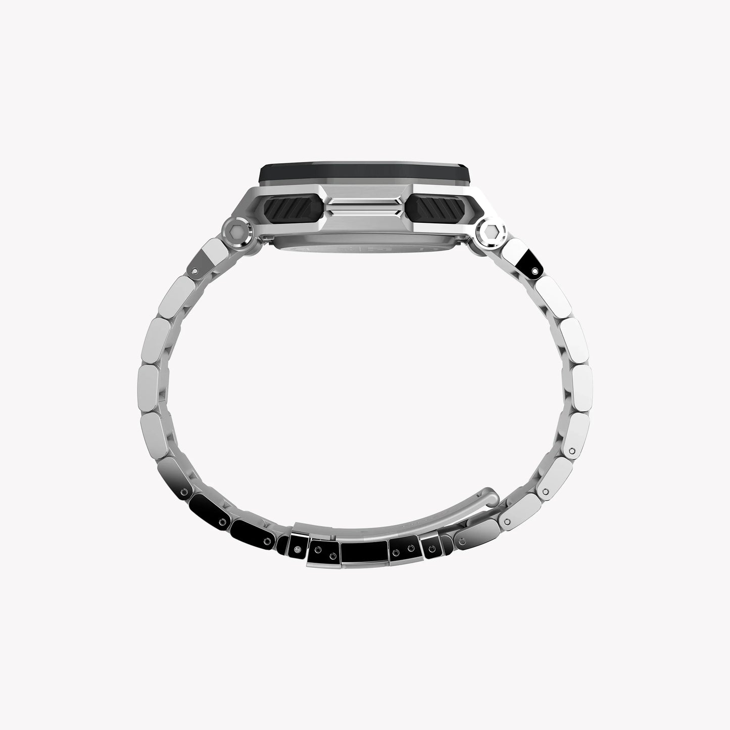 Timex Men's Silver Metal Watch, Black Display | Tw2v84600